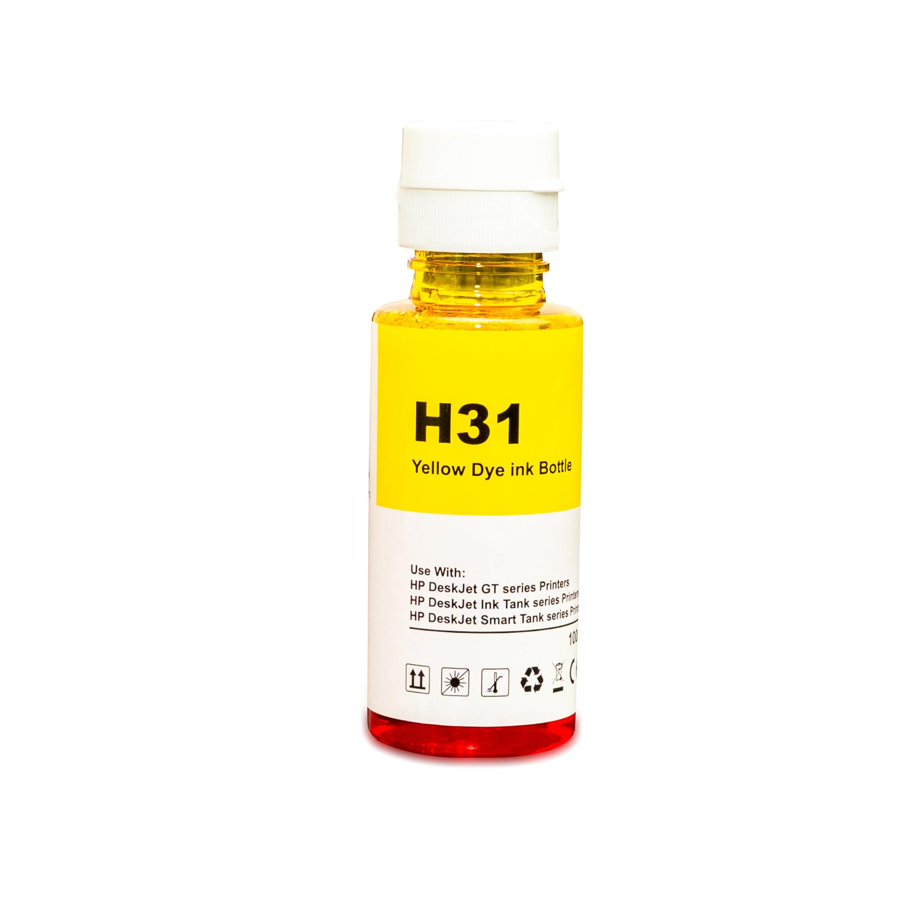 1 of First Call Inks Compatible 31 Yellow Ink Bottle (HP 31 Yellow)